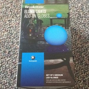New In Box! Brookstone Eluma Lights Add On Globes